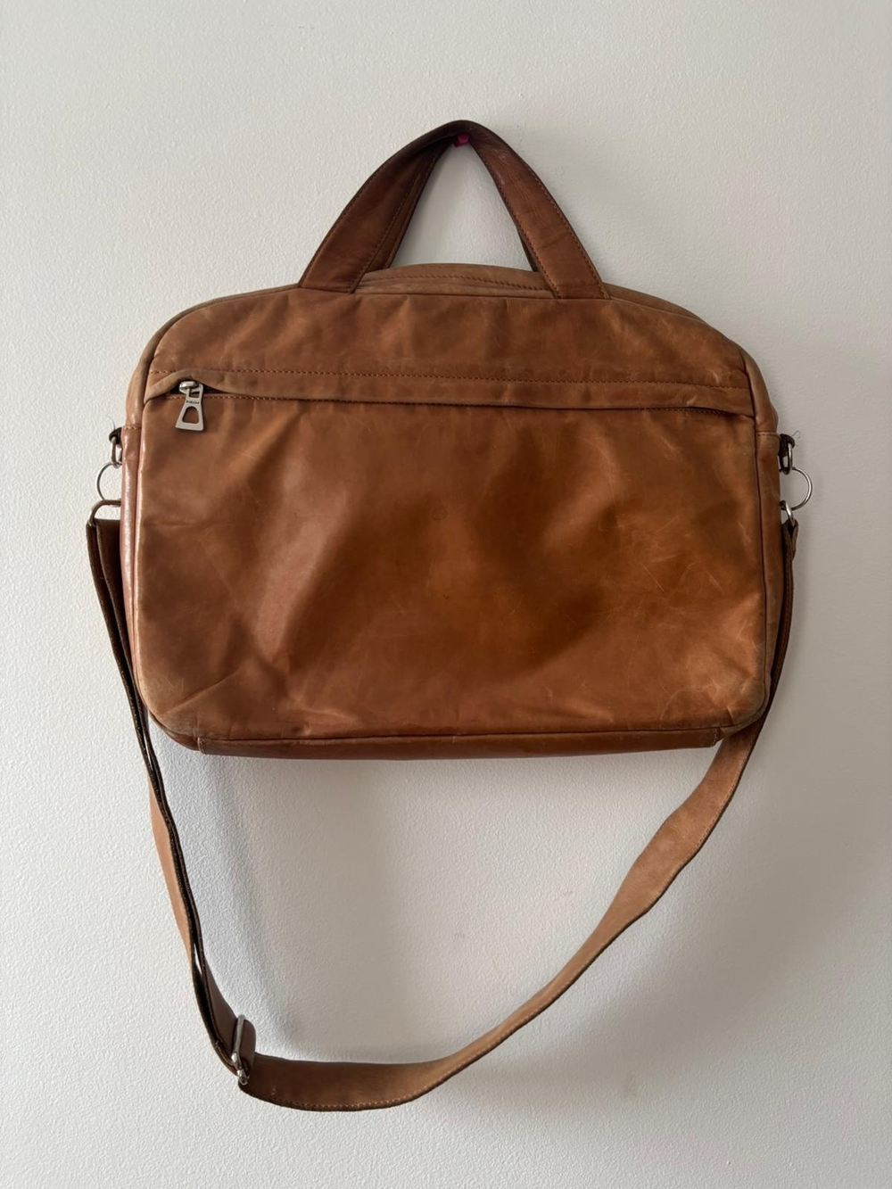 ​Vintage Rudsak Pebbled Leather Messenger Laptop Bag Black